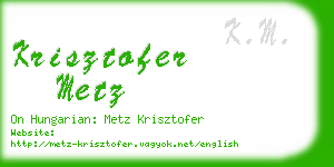 krisztofer metz business card